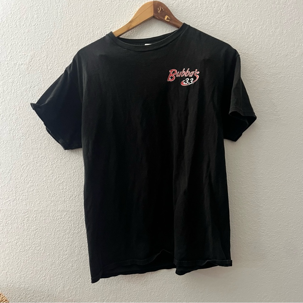 Black Short Sleeve Tee with Graphic Design